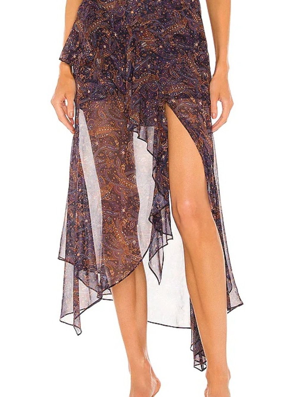 Veronica Beard Silk Trixie Skirt in Black Multi